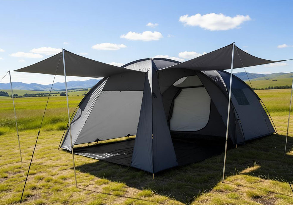 Wasserdichtes doppellagiges Campingzelt für Familien mit 5–6 Personen