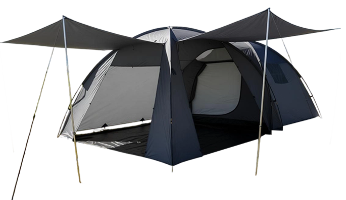 Wasserdichtes doppellagiges Campingzelt für Familien mit 5–6 Personen